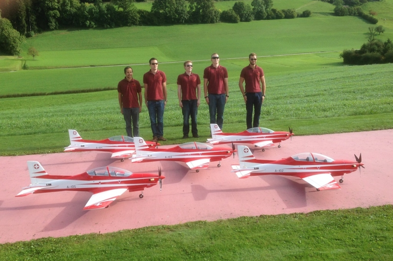 1 Staffelwettkampf bei der Modellfluggruppe Riggissberg